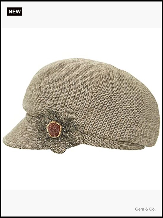 Womens Newsboy Cap Visor Hat Cotton Linen Adjustable Lightweight UPF 50+ main image 5